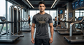 INFINITE GAINS Premium Men's Athletic Gym T-Shirt - Dark Charcoal