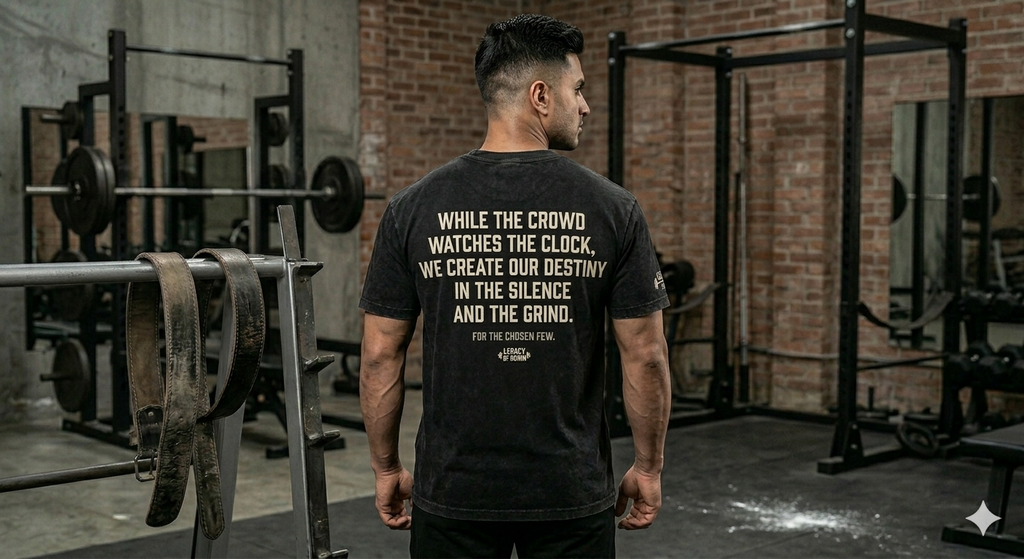 Infinity Premium Washed Black Graphic Tee - Comfort & Style for the Modern Minimalist | GYM